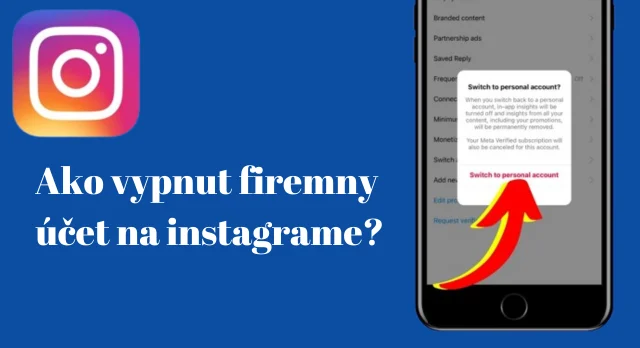 Ako vypnut firemny účet na instagrame