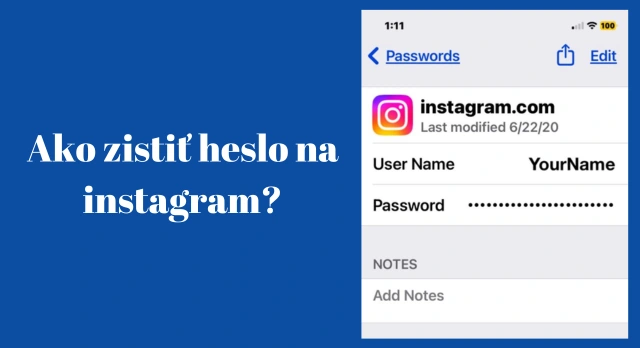 Ako zistiť heslo na instagram